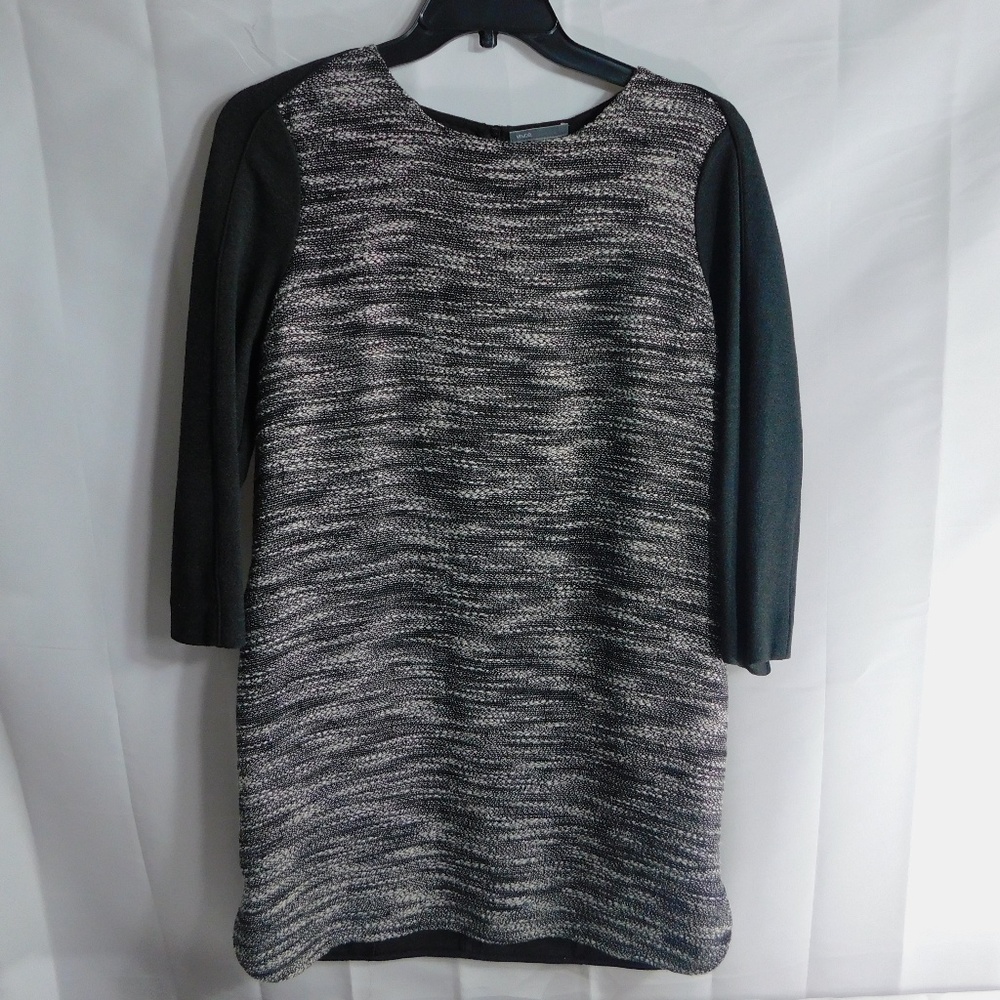 Vince Dress With Pockets Size Large Black/white